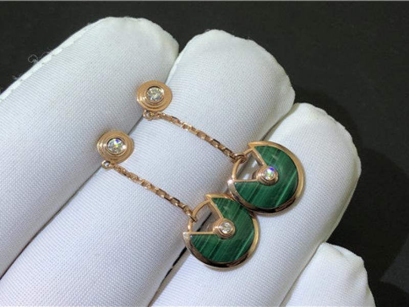  Amulette de Cartier earrings, 18K rose gold