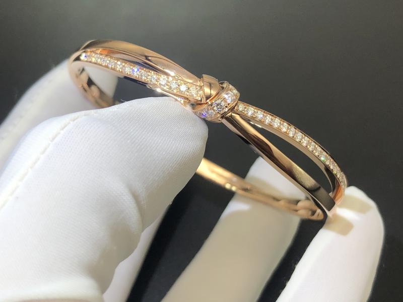 Bracelet Rose gold, diamonds-1