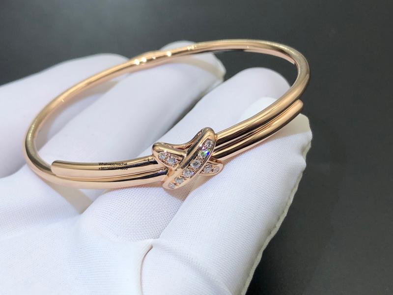 Bracelet Rose gold, diamonds