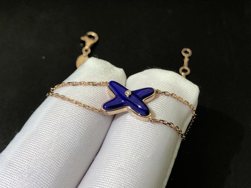 Bracelet Rose gold, lapis lazuli, diamond
