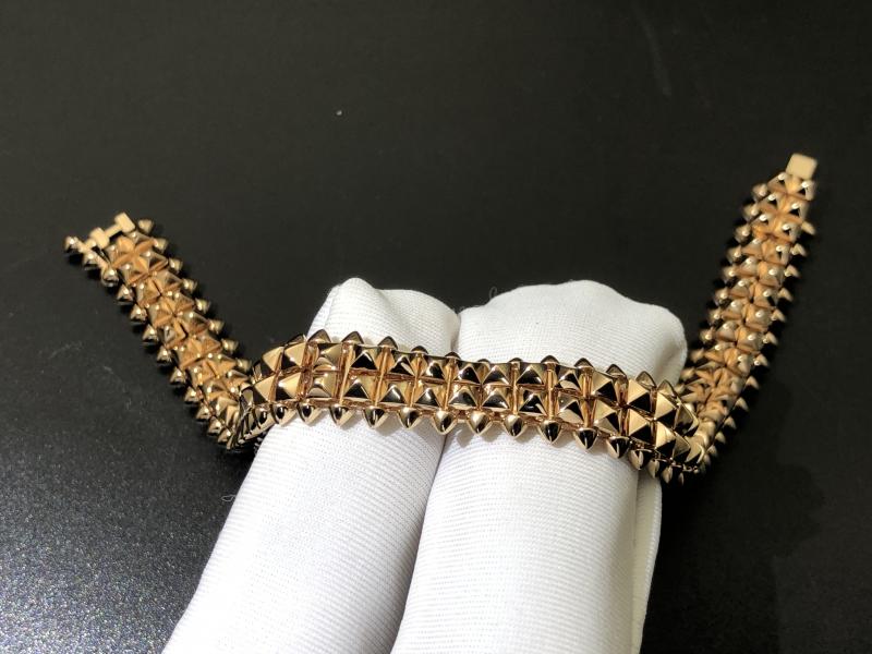 Bracelet, double-row style 18K rose gold