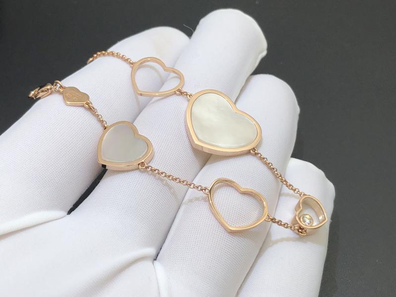 Bracelet, rose gold, diamonds, mother-of-pearl