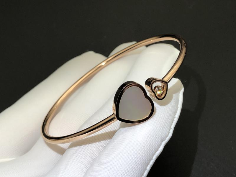 Bracelet, rose gold, diamonds, mother of pearl