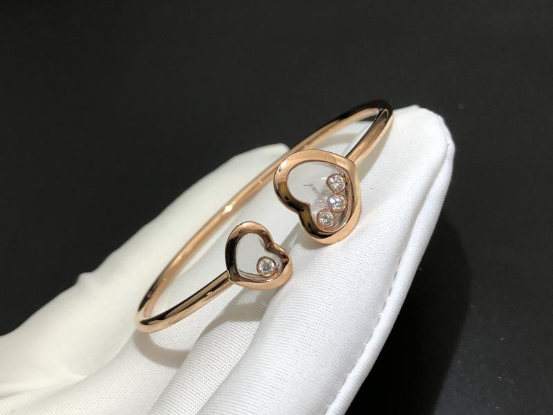 Bracelet, rose gold, diamonds