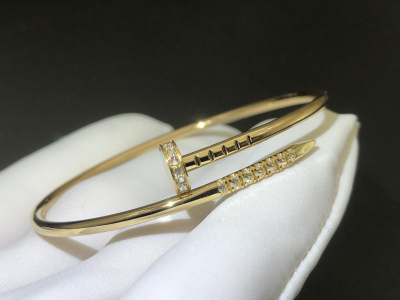 Bracelet, small size, reverse set diamonds