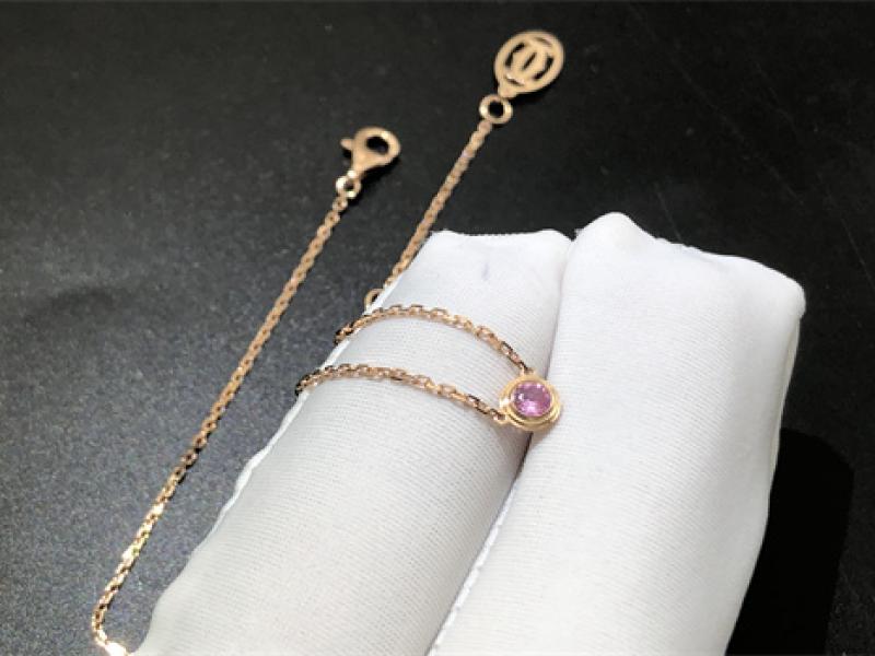 CARTIER D'AAMOUR Pendant Necklace, Pink Sapphire 18K Rose Gold