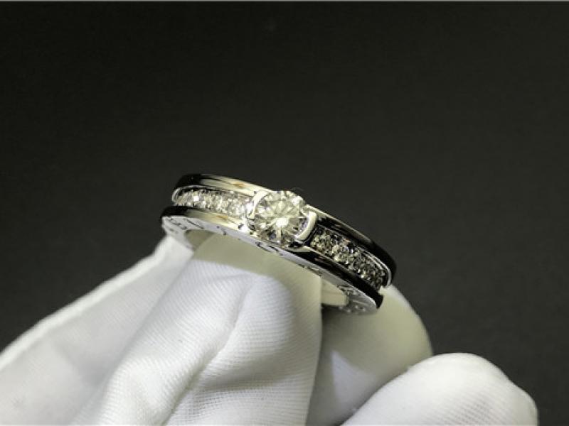 Custom Bulgari Diamond ring