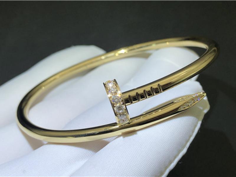 Custom Juste UN Clou Bracelet diamond 18K gold