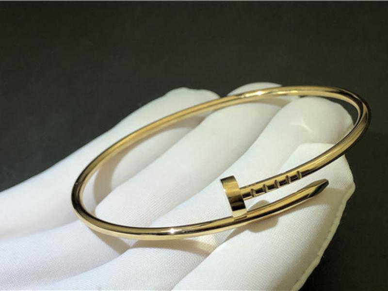 Custom Juste UN Clou Bracelet small 18K gold-2