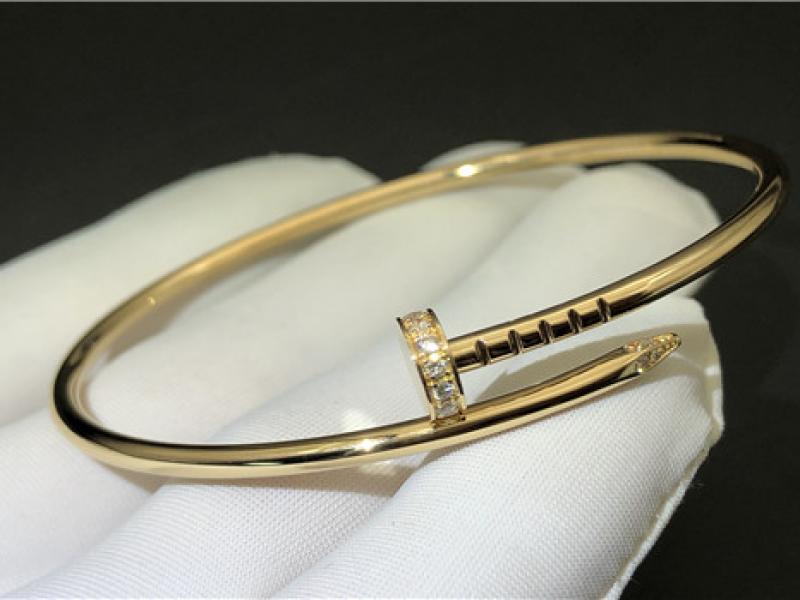 Custom Juste UN Clou Bracelet, small 18K gold