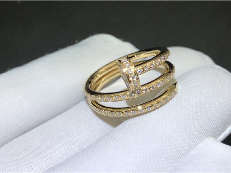 Custom Juste UN Clou Ring Diamond 18K gold