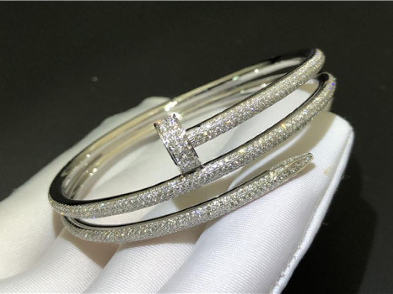 Custom Juste UN Clou bracelet 18K platinum diamond