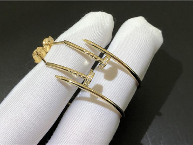 Custom Juste UN Clou earrings 18K gold-2