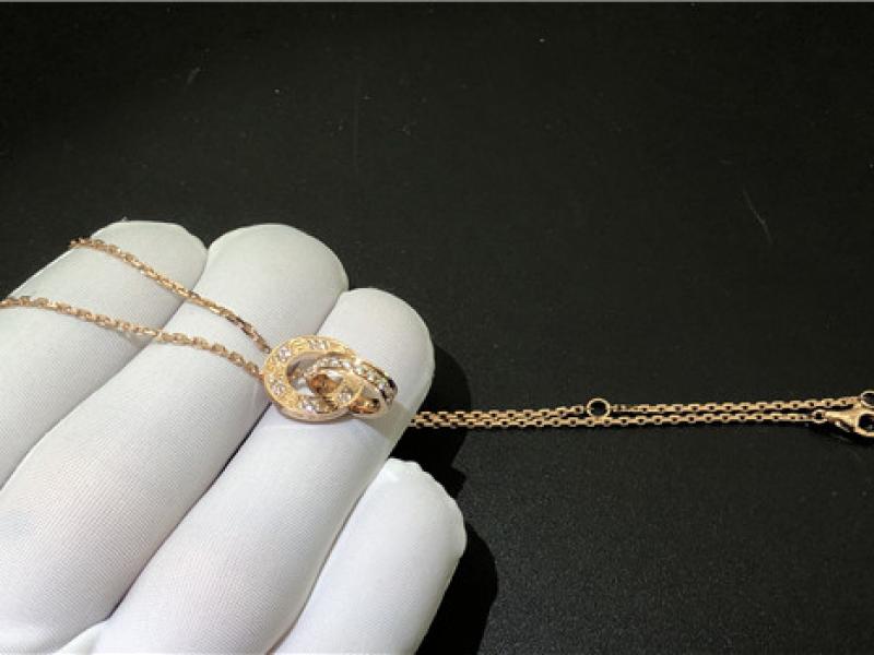 Custom LOVE Necklace 18K rose gold