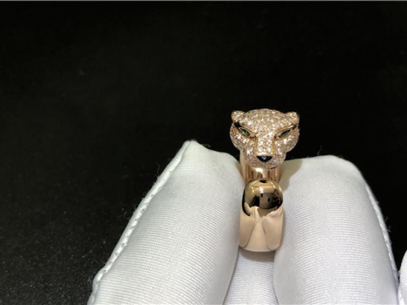 Custom Panthere de Cartier Ring 18K rose gold