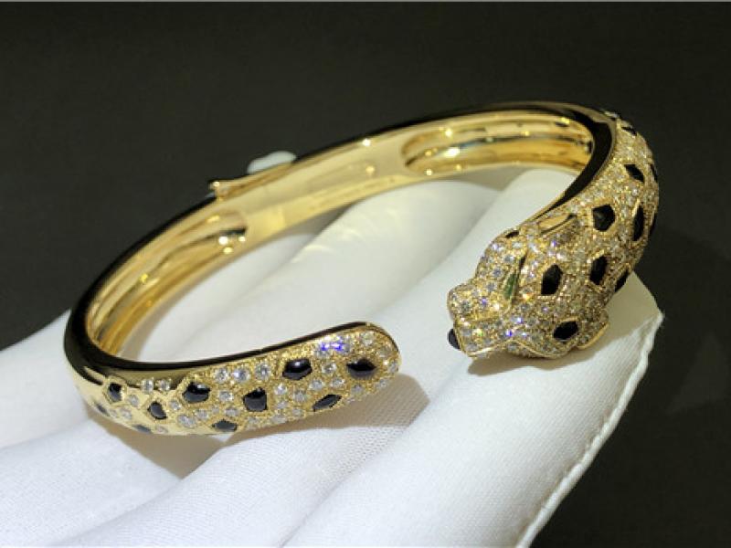 Custom Panthere de Cartier bracelet 18K gold-6