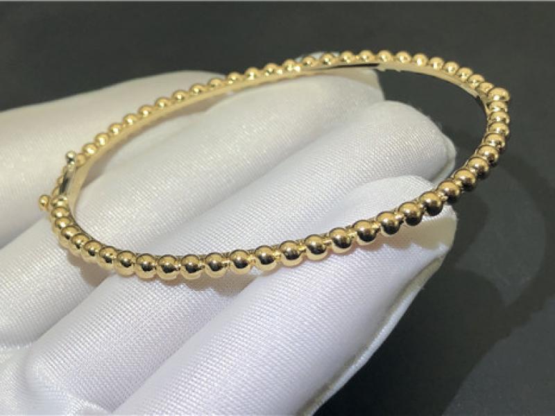 Custom Perlee Pearls of Gold bracelet, medium style gold