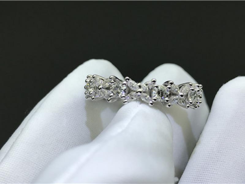 Custom Tiffany Victoria collection Alternating ring