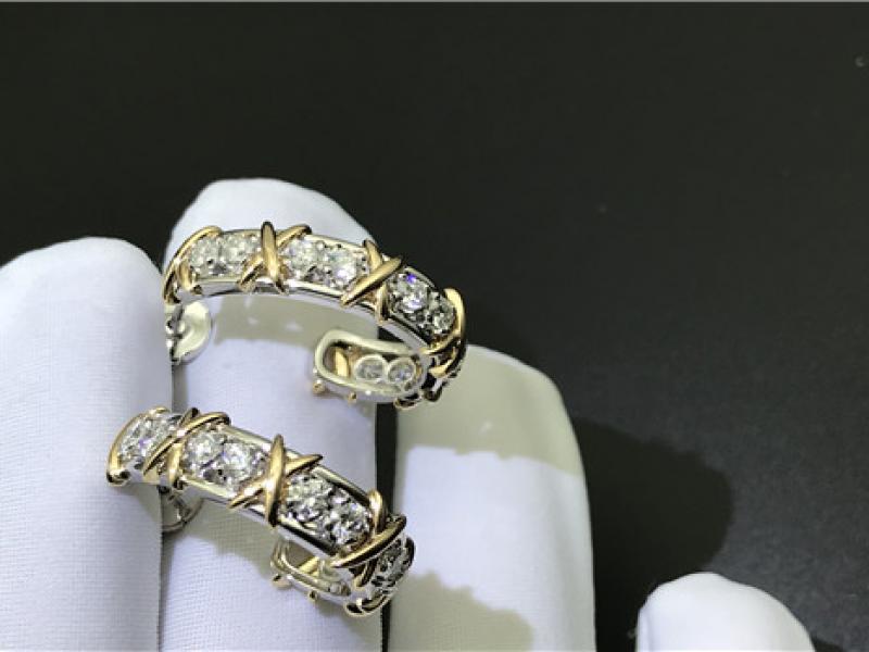 Custom diamond earrings