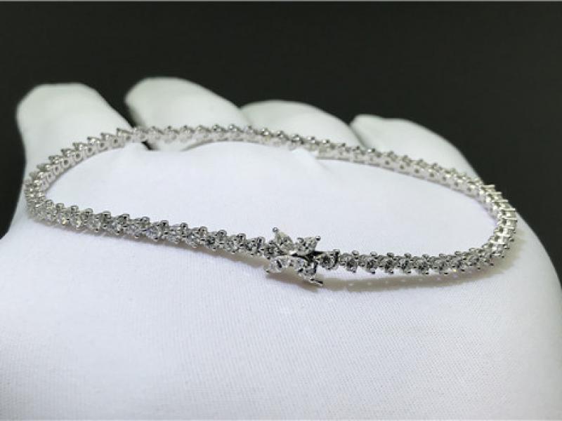 Custom platinum Tiffany bracelet