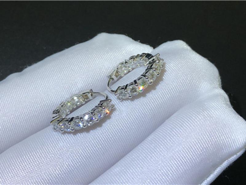 Custom ring diamond earrings