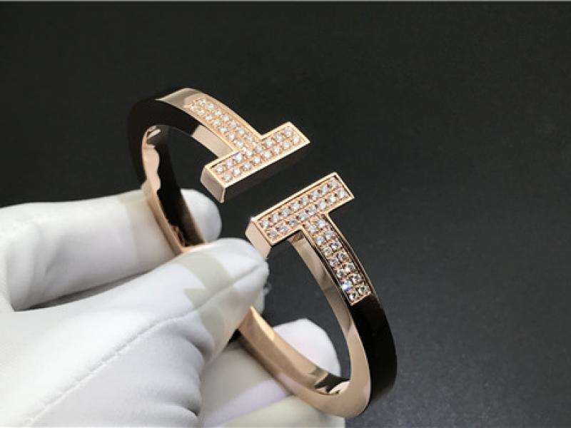 Custom set diamond square bracelet-2