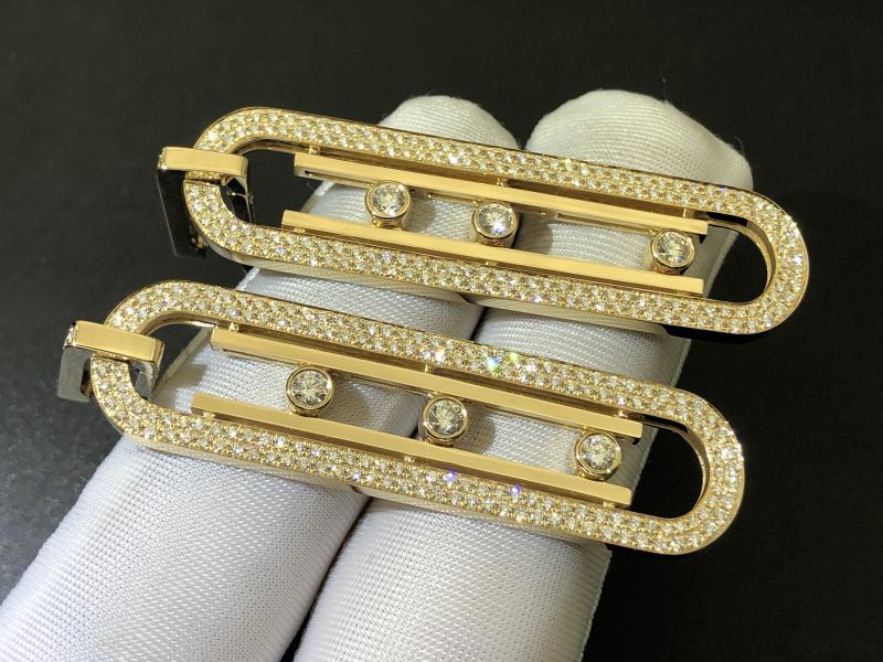 Gold Diamond Earrings-3