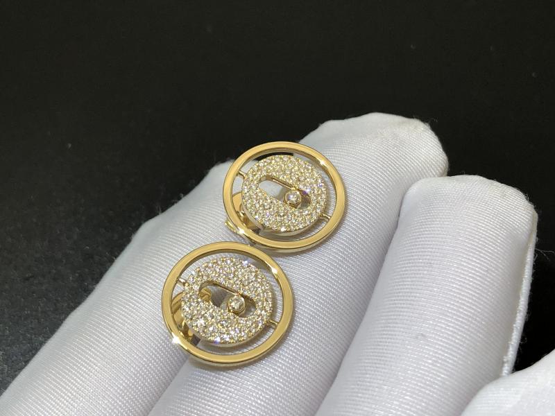 Gold and Diamond Earrings