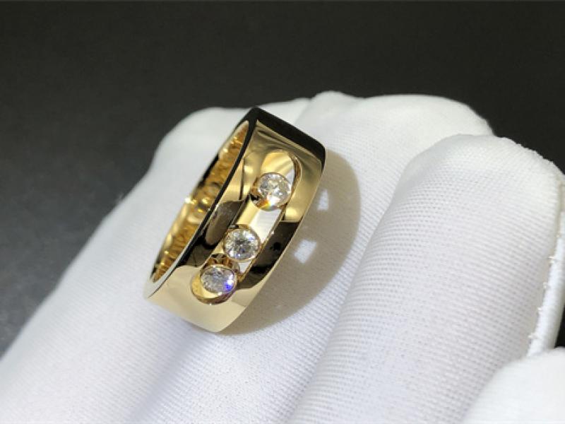 Gold and diamond ring small size