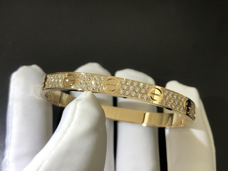 LOVE bracelet, medium, paved