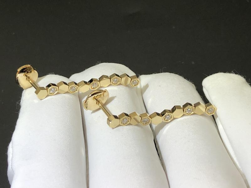 Love Nest Series Earrings 18K Gold, Diamonds