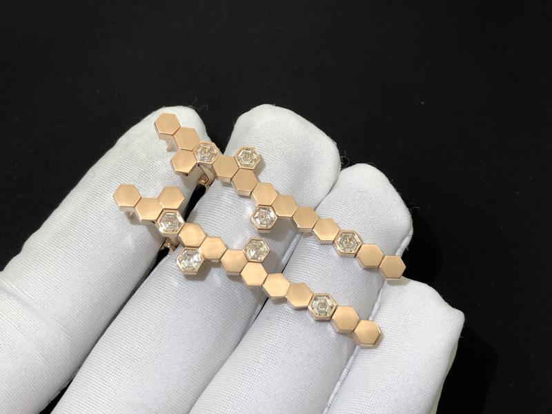 Love Nest Series Earrings 18K Rose Gold, Diamond