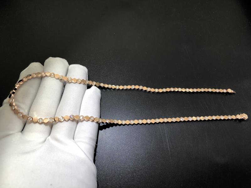 Love Nest Series Necklace Rose Gold, Diamond