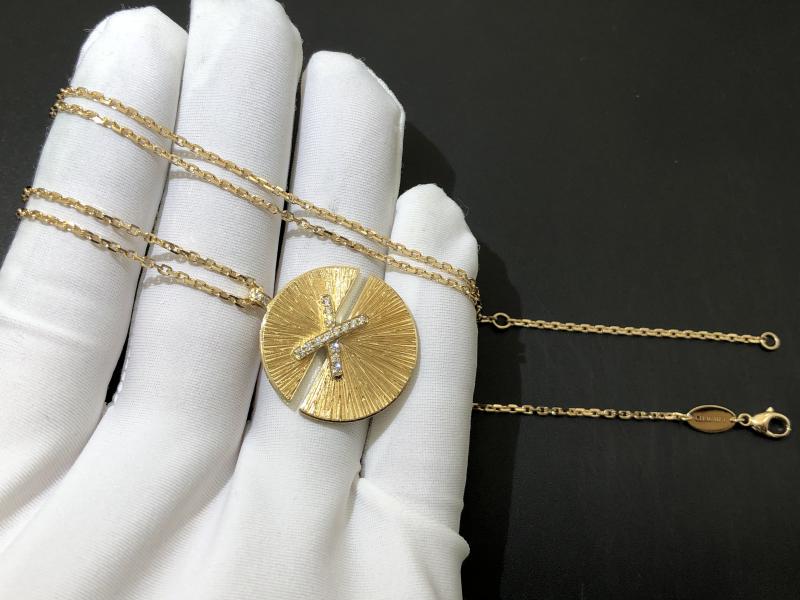 Medium Necklace Gold, Diamonds