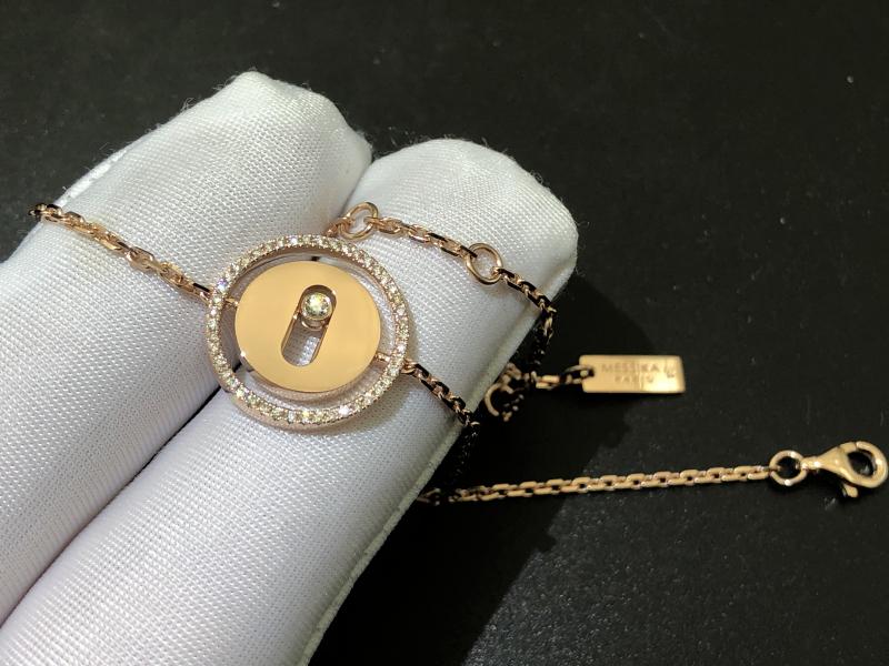 Medium-sized Bracelet Rose Gold Diamond Bracelet