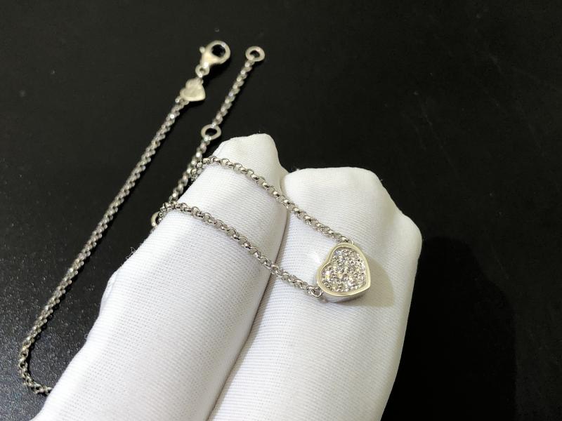 Necklace, platinum, diamond-1