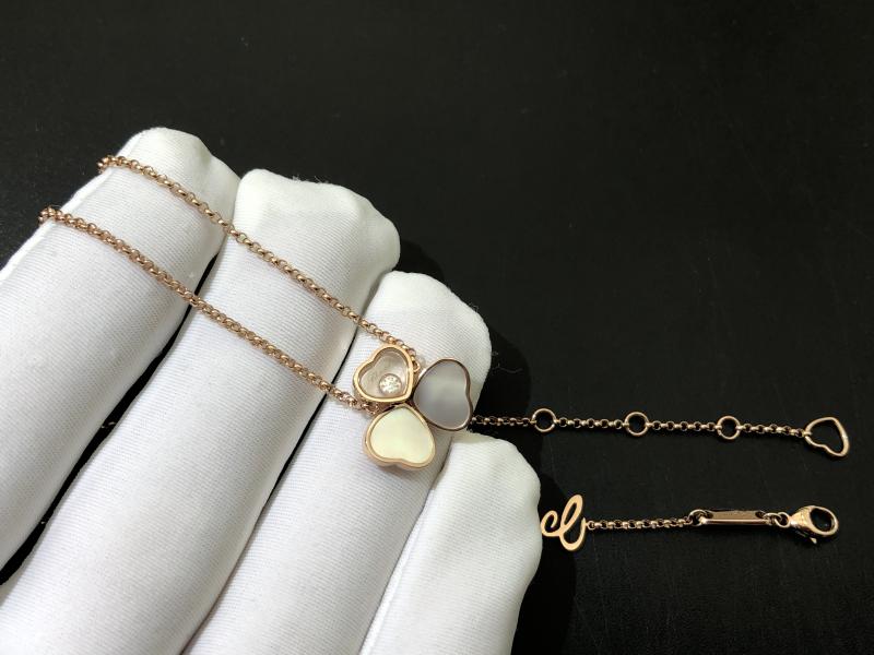 Necklace, rose gold, diamond, mother of pearl-1