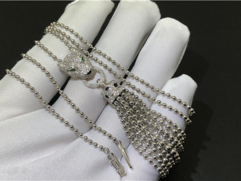 Panthere de Cartier Cheetah Necklace 18K white gold