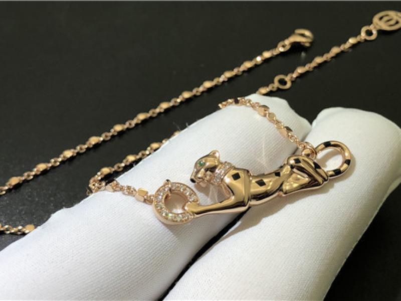 Panthere de Cartier Cheetah Necklace in 18K rose gold-4