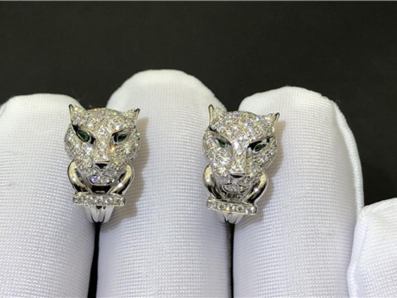  Panthere de Cartier Earrings 18K platinum-2