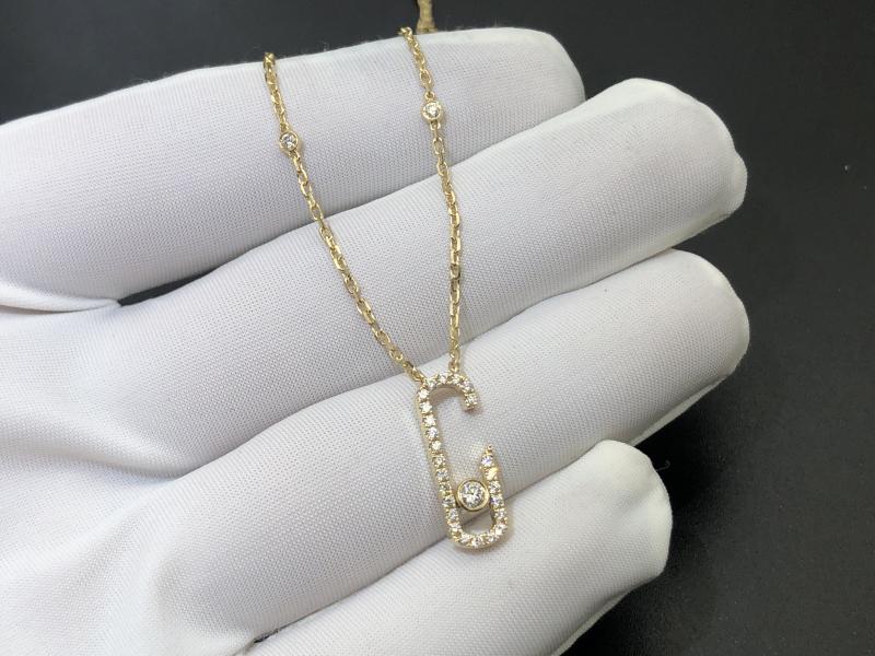 Pavé Diamond Gold Diamond Necklace-2