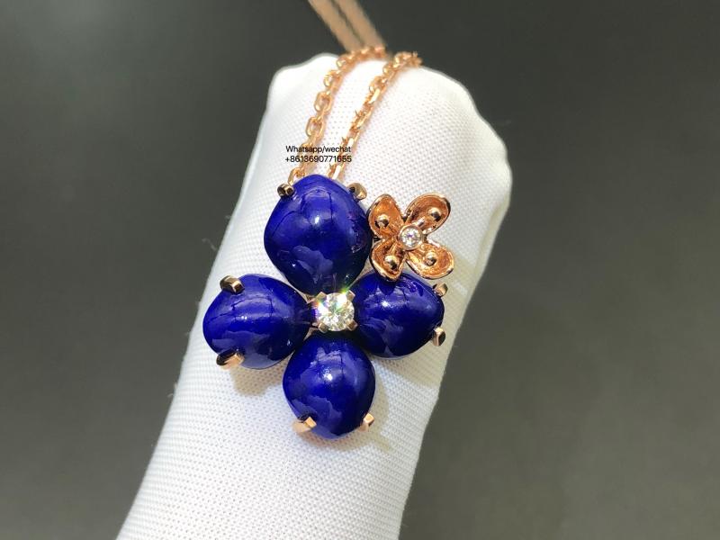 Pendant Rose Gold Lapis Lazuli