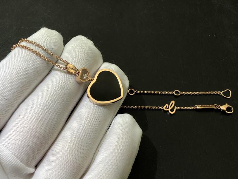 Pendant, rose gold, diamond, white onyx