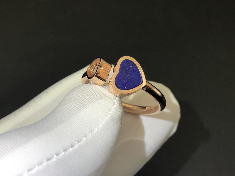 Ring, rose gold, diamond, lapis lazuli