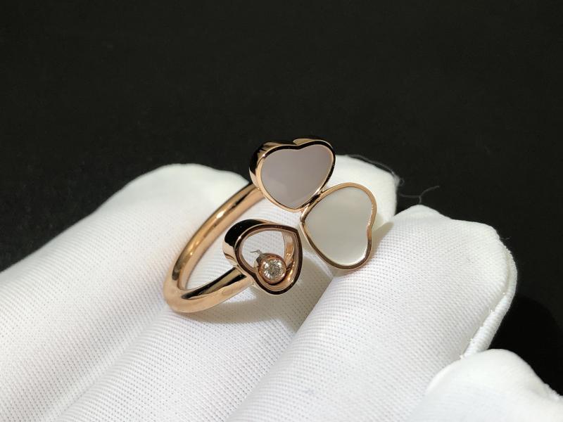 Ring, rose gold, diamond, mother-of-pearl-1