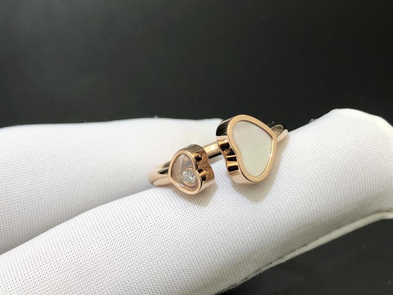 Ring, rose gold, diamond, mother-of-pearl